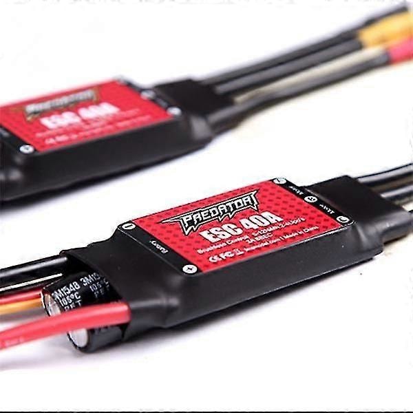 FMS Predator 40A Borstlös ESC med 3A Switch BEC T XT60 Kontakt för ZOHD Volantex Flygplan