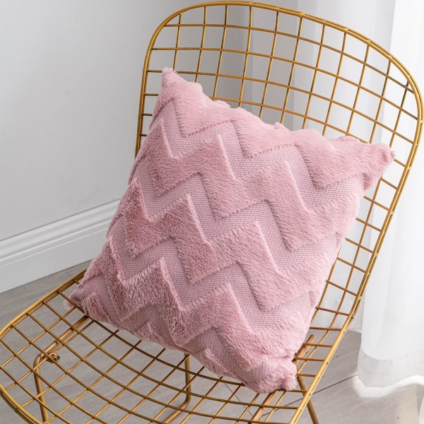 2 kpl Faux Wool ja Velvet tyynynpäälliset, Pehmeä ja Luksus