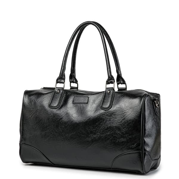 Rejsetaske imiteret læder weekendtaske håndbagage business taske