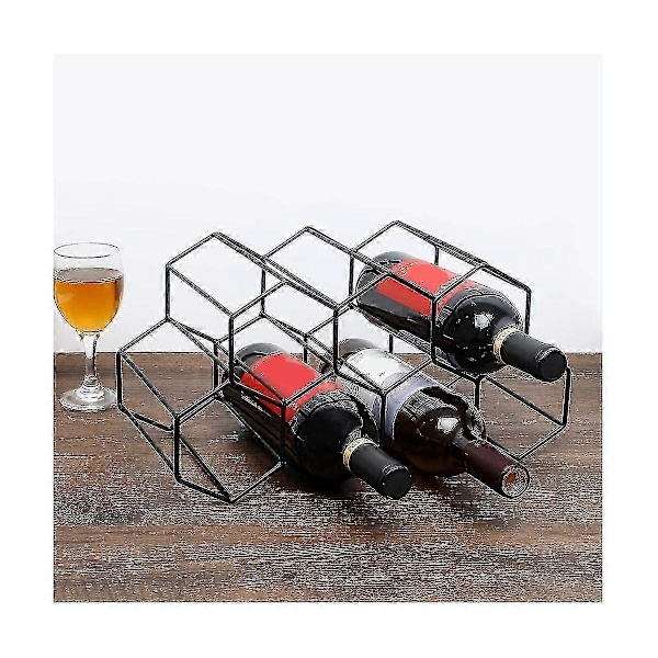 Vinstativer Benkeplate Vinstativ, Vinflaskeholder, Lite Vinstativ Frittstående Gulv, Vinholder