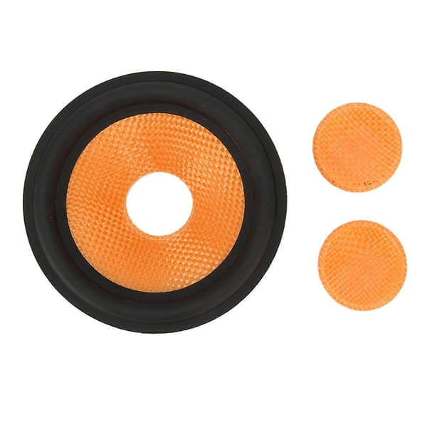 Högtalarkon Trummpapper 1 Tum Innerdiameter Subwoofer Kon Trummpapper med Gummikant för 4 Tums Högtalare