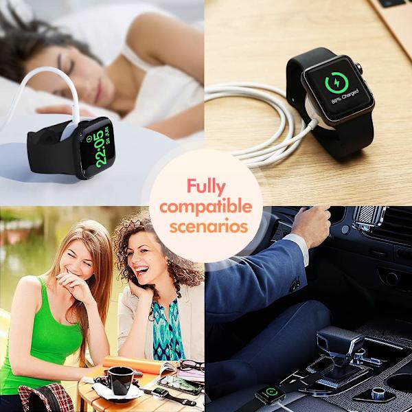 Apple Watch Oplader [Apple MFI Certificering] Hurtig Trådløs Magnetisk
