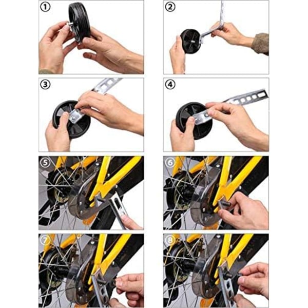 Cykelträninghjul 2 st Lila Barncykel Stabilisatorer C