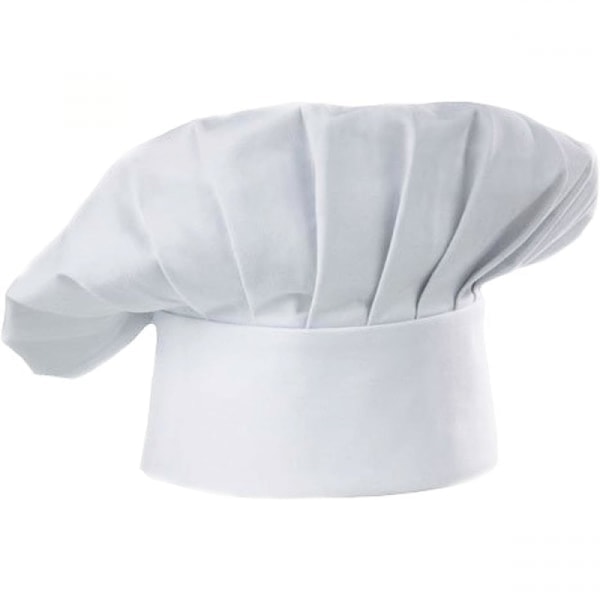 ##/Kockmössa vuxen justerbar elastisk vit##/