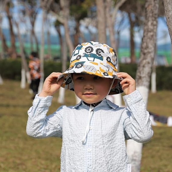 Lasten aurinkohattu (52-54 cm), Baby Beach Cap Poika Tyttö Fisherman Hat, Co