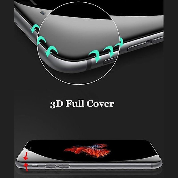 Heltäckande skärmskydd i härdat glas för i-Phone 11 Pro 7 8 Plus XR for iPhone 11 Pro Max