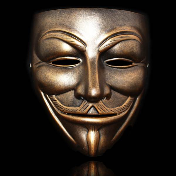 Anonym Halloween V for Vendetta Maske Sett - FEST, VERDENSBOK