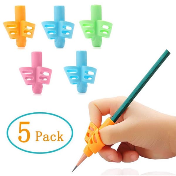 ##/Sats med 5 Skrivhjälpmedel, Barns Finger Skrivguide - Penna G##/