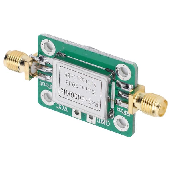 RF-modul Ultravidbånd Medium Effektforsterker med Skjermingskasse 5M-6GHz Forsterkning 20dB