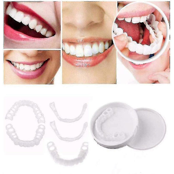 EVAGO Perfekt Smile Fanér Komfort Passform, Flex Tandprotes Pasta Tandställning