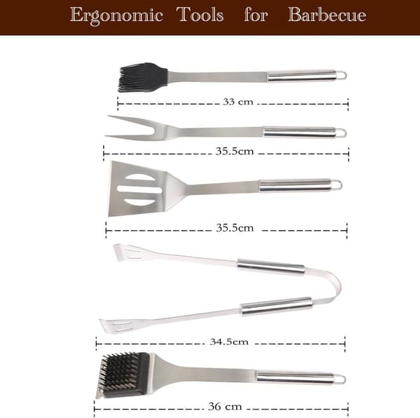 BBQ-setti Ruostumattomasta Teräksestä, Grillaustyökalut