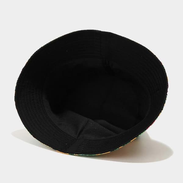 Shxx Aveki Sammenleggbar Reversibel Sort Trykt Fiskehatt Solhatt, Mange Mønstre Xq-mz541
