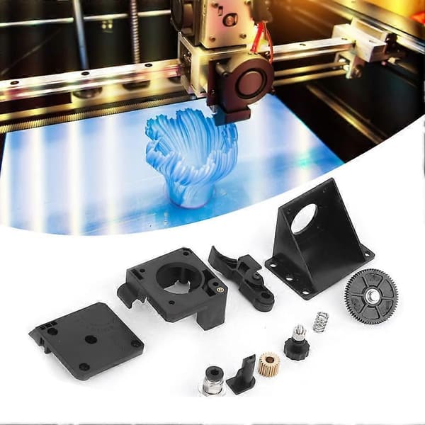 Extruder Kompletta Kit Fjärrmatning 3D-skrivartillbehör med skiftnyckel utan motor