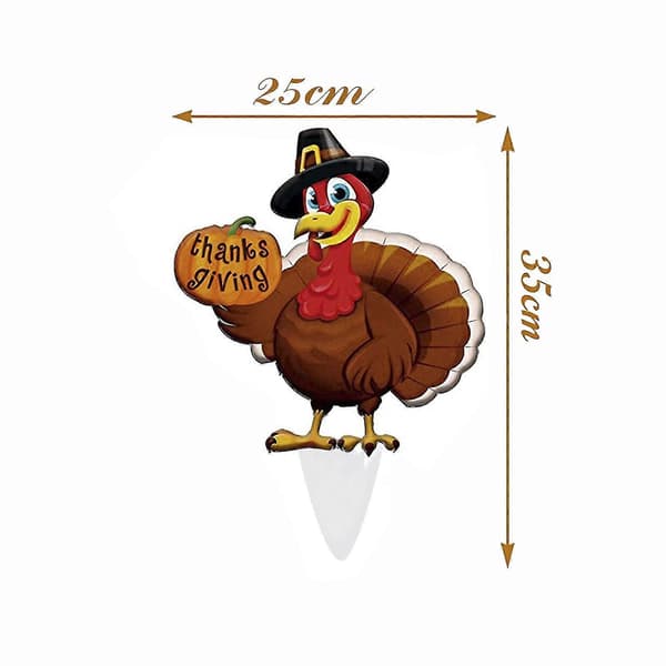 Thanksgiving Tyrki Dekorationer Tyrki Efterårshavepæle Tyrki Græskar Thanksgiving Dekorationer