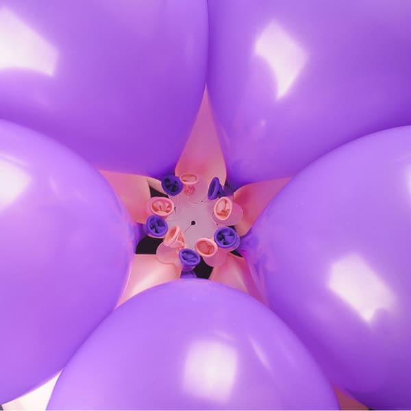 25 stk. blomsterformede ballonclips, ballonforbindelsesstykker, plastikballonholderclips, svingtilbehør til fødselsdagsfestdekoration