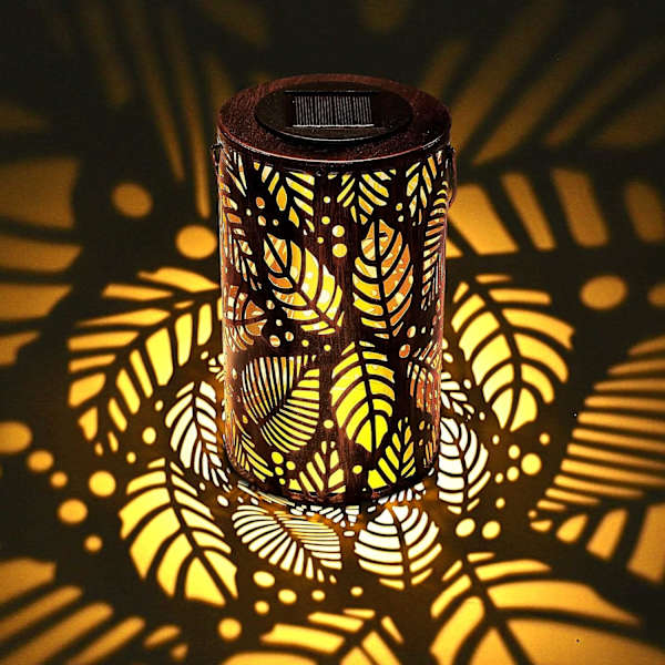 Solcellslampor Utomhus Vattentät LED Trädgårdslampa Cylind