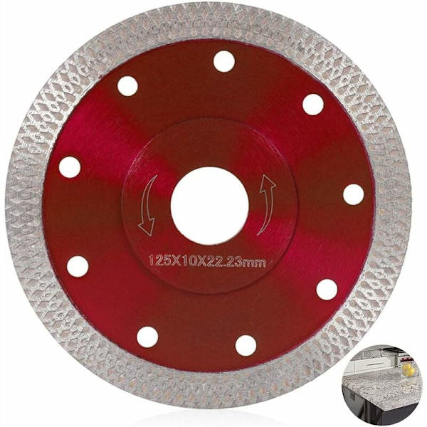 ##/125mm Diamantblad til fin våd og tør skæring, Professionel Di##/