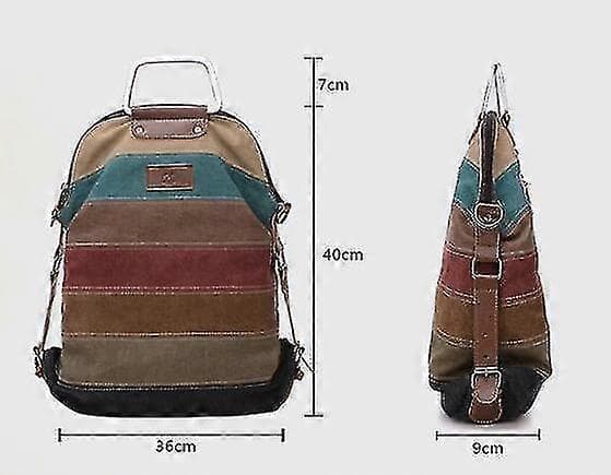 Dame Håndtasker Rygsække Lærredstasker Casual Messenger Tasker Store Håndtasker Tre-brug Multifunktionelle Rygsække 2