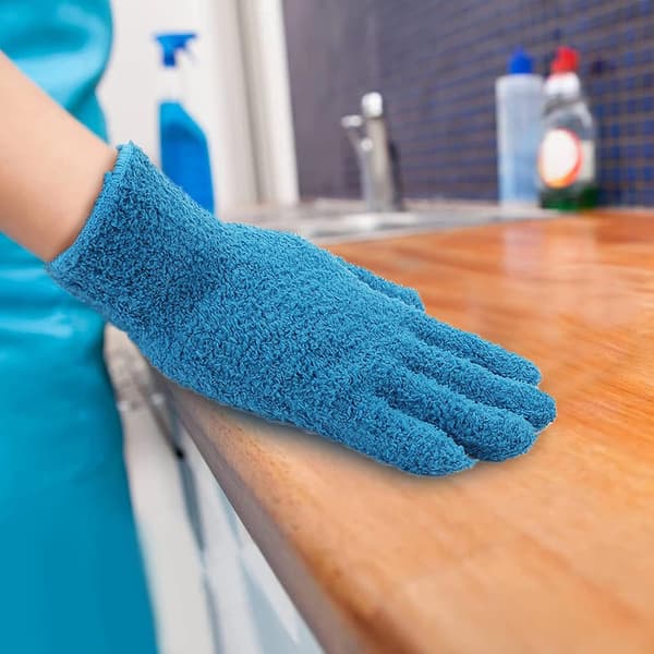 2 Par Vinters Mikrofiber Støvsugerhandsker, Husholdningsrengøringshandsker