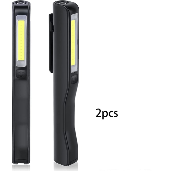 Laderbar LED arbeidslys, 2 stk 350 lumen COB mekanikerlys