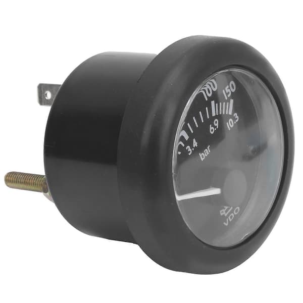 Olietryksmåler Dieselmotor Oliegenerator Del Pointer Måleinstrument 52mm 0?150psiDC24V