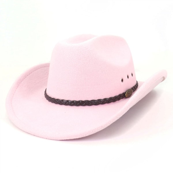 Cowboy hat kvinder mænd western hat bred skygge rem