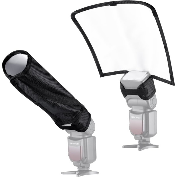 2 Stykker Flash Diffuser Softbox 25X25X21cm Fleksibel Hvid Reflek