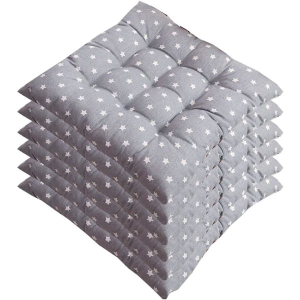 Sett med 6 stolputer 40x40, Dekorative puteputer stolputer
