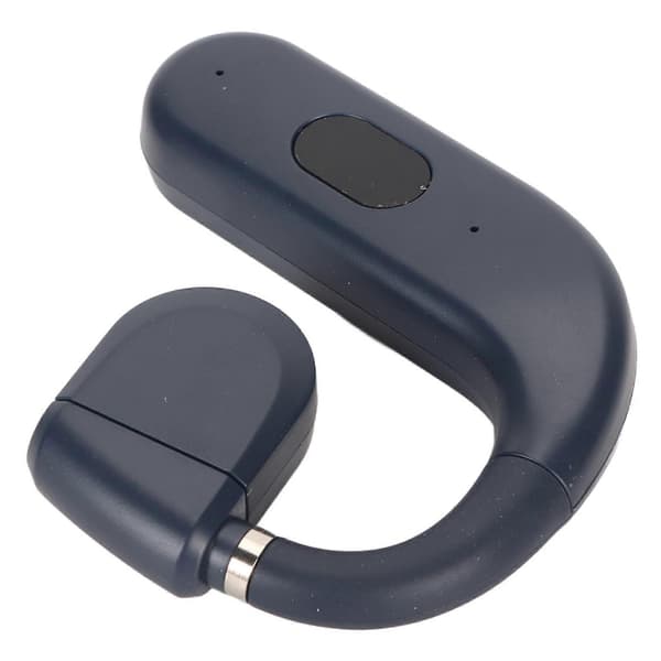 Bluetooth Headset BT 5.3 Støjreducerende HD Opkald Lang Batterilevetid Enkelt Øre Stykke til Forretning Sport Spil Blå