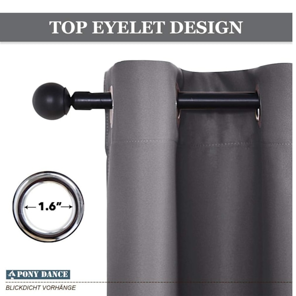 ##/1 stycke mörkläggningsgardin grå - 120 x 180 cm##/