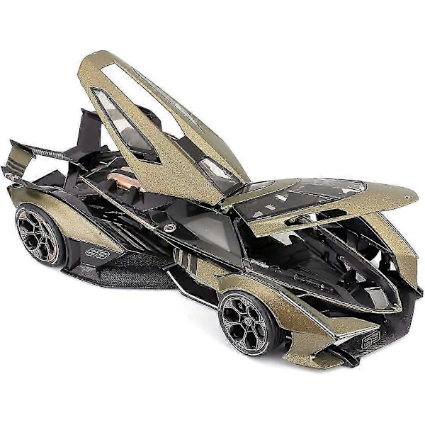 1/22 Støbt Skala Model med Lamborghini Replica V12 Vision Gran Turismo Metal Sportsvogn Model