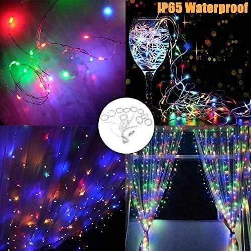 300 LED Gardinlys, USB Vinduslys, 3m x 3m 8 Moduser Fjernkontroll