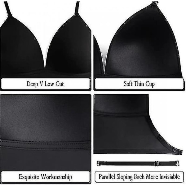Låg rygg bras kompatibla kvinnor - Seamless Wire Free Bralette Backless bras -ayane