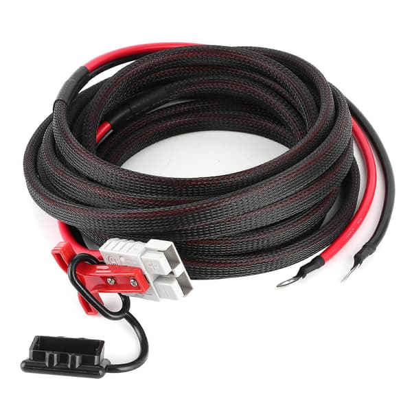 19,7ft Batteri Plug Tilslutningskabel 600W 50A SMH til O Type Terminal Strømkabel til RV Autocamper Campister