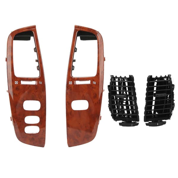 Dashboard Luftventil Trestruktur Dash Venstre Høyre Luftuttak Kit med Ramme Panel for Land Cruiser FJ100 1998?2007