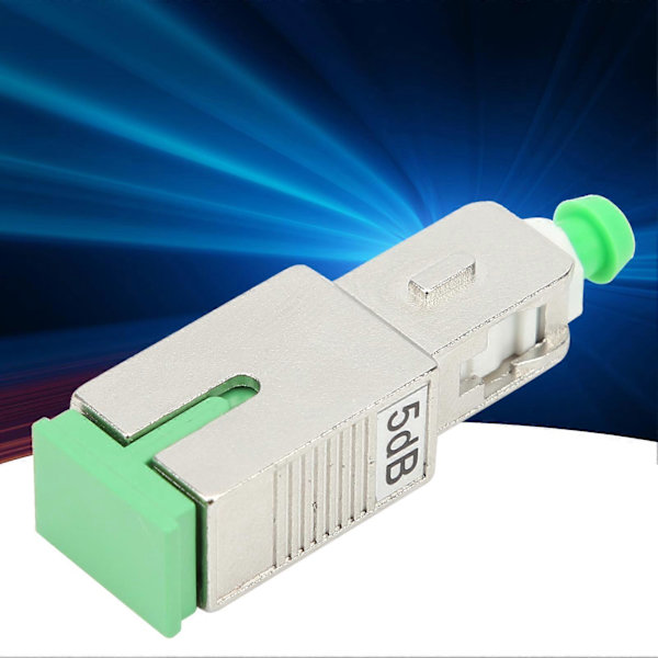 Optisk Fiber Adapter Koblingsflens Hann- og Hunnhode Demper SC/APC 5DB