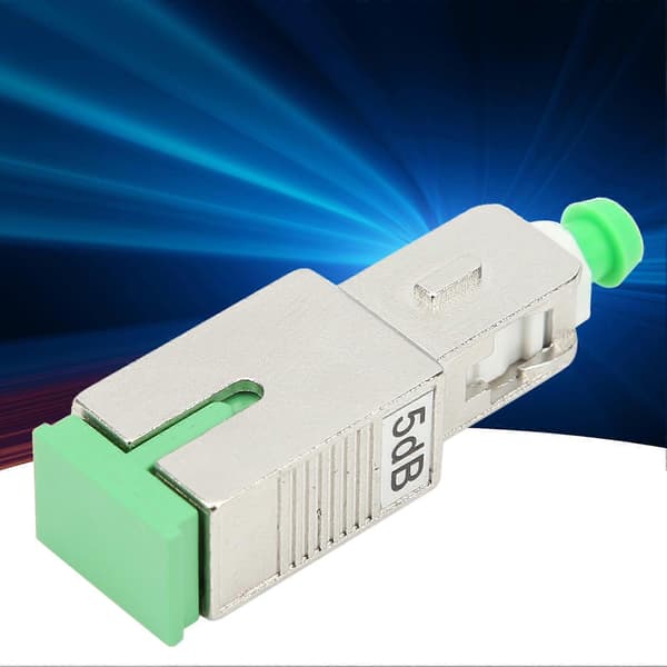 Optisk Fiber Adapter Konnektor Flange Han og Hun Hoved Dæmper SC/APC 5DB