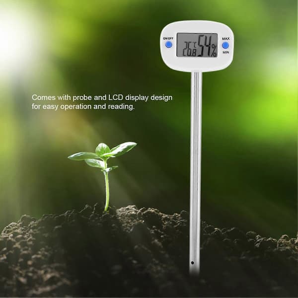 TA290 Digital Jord Hygrometer Fugtmåler Temperatur Luftfugtighedstester med Probe