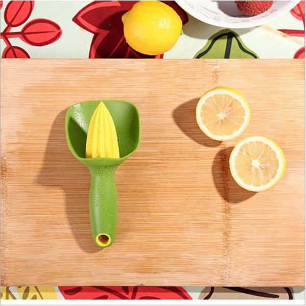 Citruspresser med kernefilter, ergonomisk mini citronpresser til