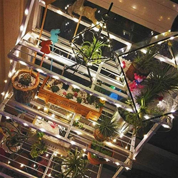 Fairy Lights, (2 st Vit) Set om 5M 50LED Batteridrivna Fairy
