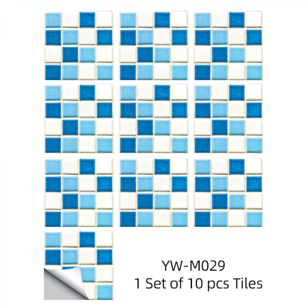 Kakeldekaler mosaik kakeldekaler i ett set om 10