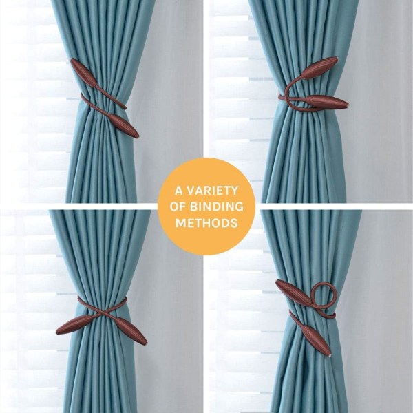 2 Pack Creative and Decorative European Style Twist Curtain Tieb