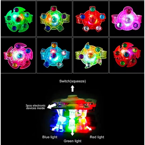 ##/St. LED-armband för barn | Födelsedagspresenter Överraskningsväskor Fester | Påsk Halloween Jul | Pojke och Flicka Slumpmässiga Färger##/