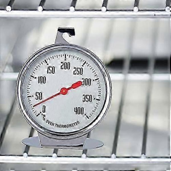 Ovntermometre Temperaturmåler Øyeblikkelig Avlesning Termometer Rustfritt Stål Probe Hold Dial Up