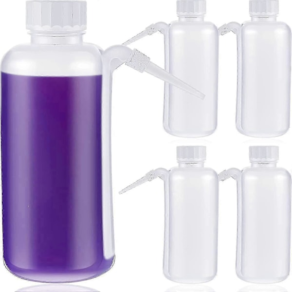 5 Stykker Nattverdsbeger Fyller Plastikk Dryppfri Klemme Flaske Juice Dispenser Med Side Sugerør