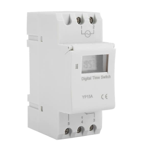 16A Digitaalinen LCD-virtakytkin Ohjelmoitava releaikakytkin (AC220V)