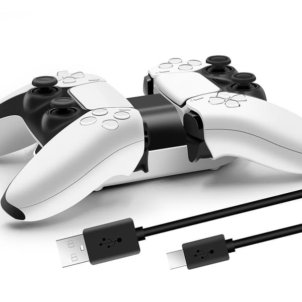 Ladestasjon for PS5-kontrollerhåndtak, USB-lader