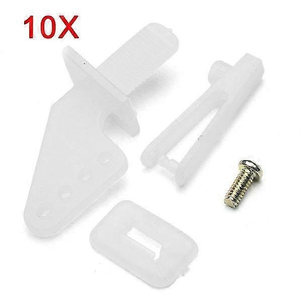 10X Roder Servo Rob Vinkelset Med 1mm Chuckskruv För RC Flygplan