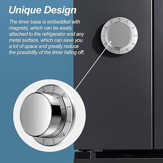 Mekanisk Kjøkkentimer, Magnetisk Timer, Vanntett