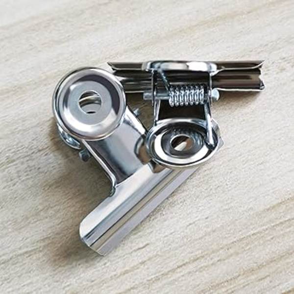 38mm Bulldog Clips Runde Papirbinder Sølv Rustfrit Stål Fil